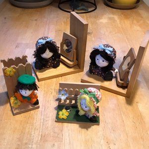 Vintage 70s desk organizing set